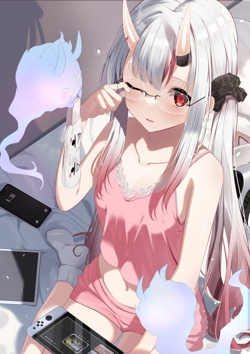 nakiri ayame, shiranui, and karma (hololive) drawn by borumete
