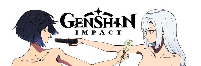 shenhe and yelan (genshin impact and 1 more) drawn by a_ai_ri