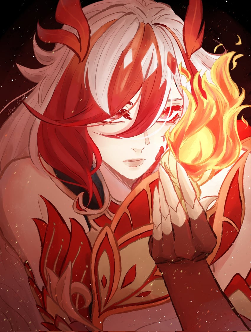 fu hua (honkai and 1 more) drawn by intan_chuu