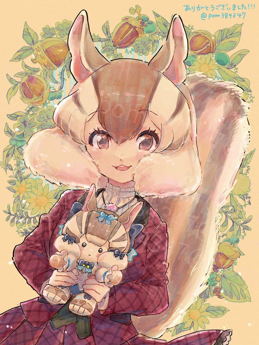 siberian chipmunk (kemono friends and 1 more) drawn by pom384347