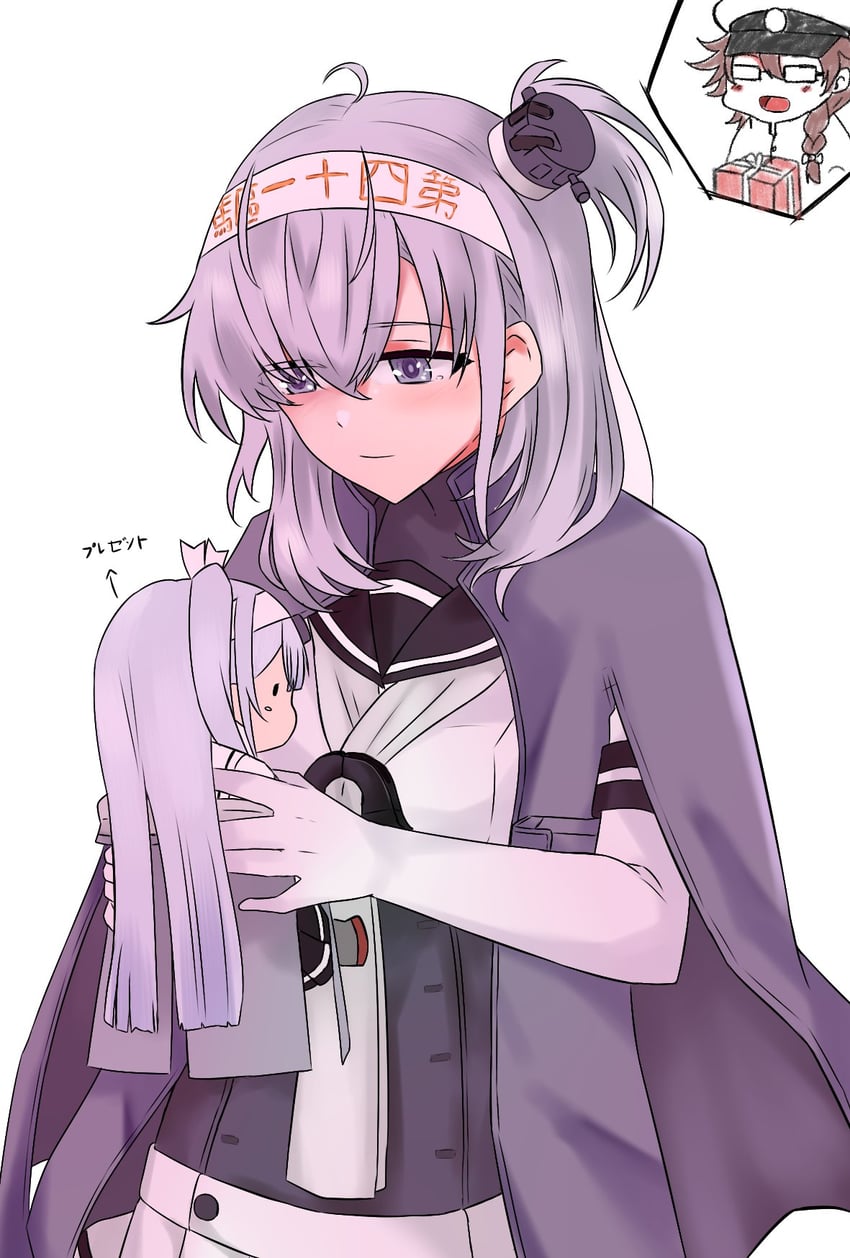 female admiral, suzutsuki, and fuyutsuki (kantai collection) drawn by rukialice