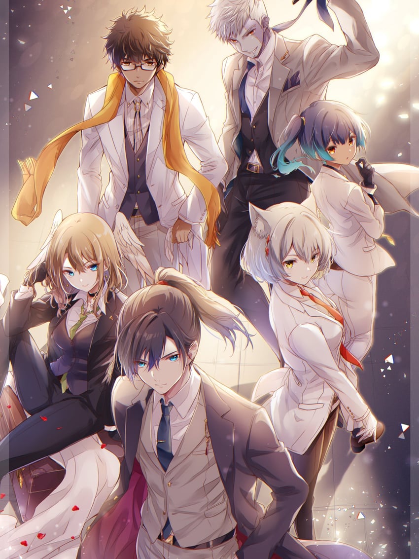 mio, eunie, sena, noah, taion, and 1 more (xenoblade chronicles and 1 more) drawn by ui_frara