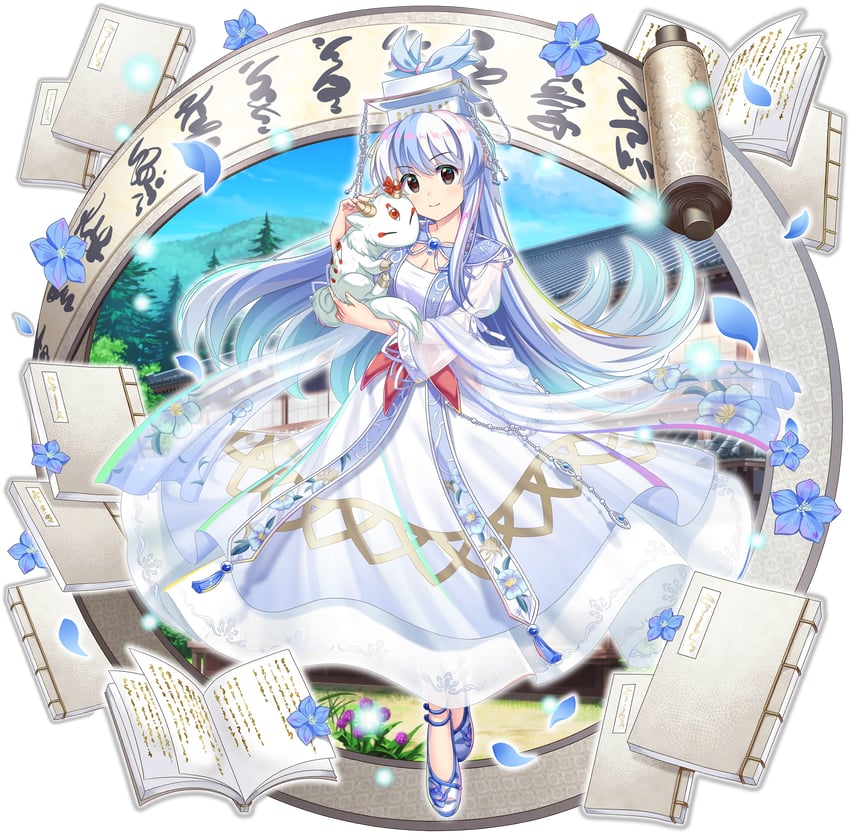 kamishirasawa keine (touhou and 1 more) drawn by rotte_(1109)