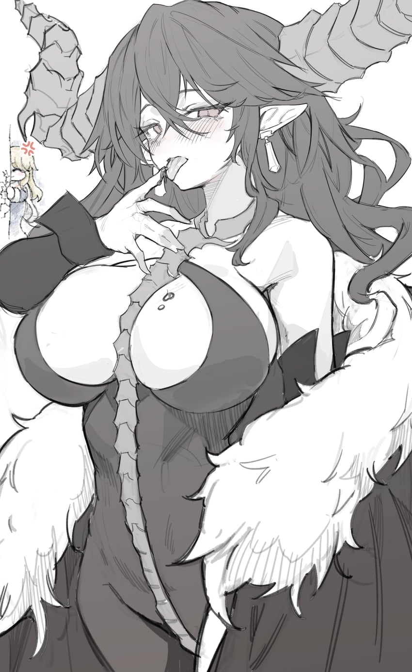 noir giabella and kristina rogeris (damn reincarnation) drawn by gagrim