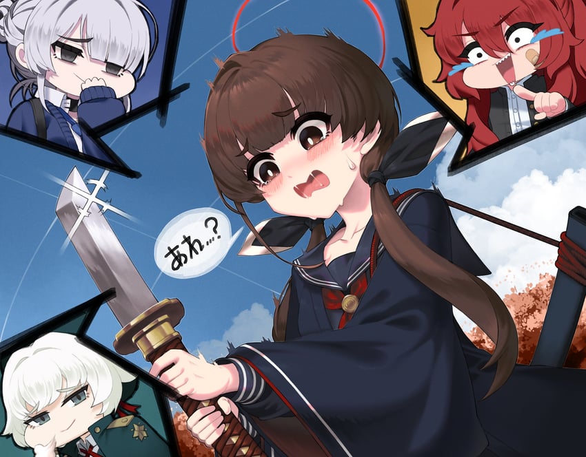 itokonoue kaoru, ohitome kohane, ashiharatsumori koito, and kuzunoha rei (project kv) drawn by orangekun0807