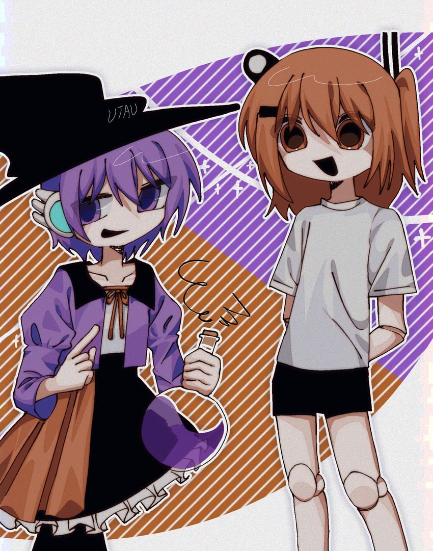 adachi rei and utane uta (utau and 1 more) drawn by sn_(sn_utu00)