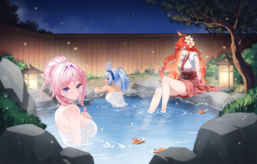 citlali, mavuika, and mualani (genshin impact) drawn by ai_ke_le_de_xiao_hong