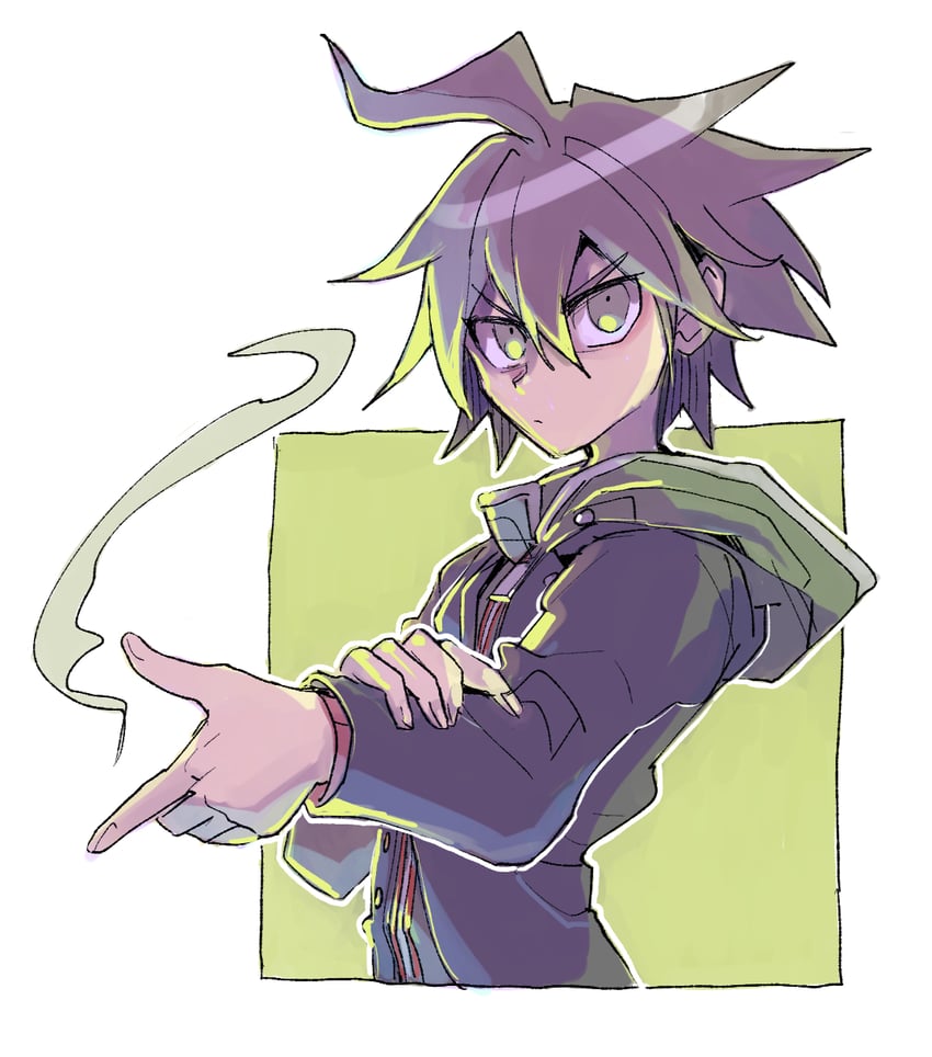 naegi makoto (danganronpa and 1 more) drawn by kumakoro_(tetsupag)