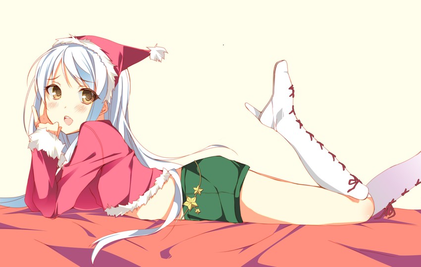 eve santaclaus (idolmaster and 1 more) drawn by ise_(velvet088)