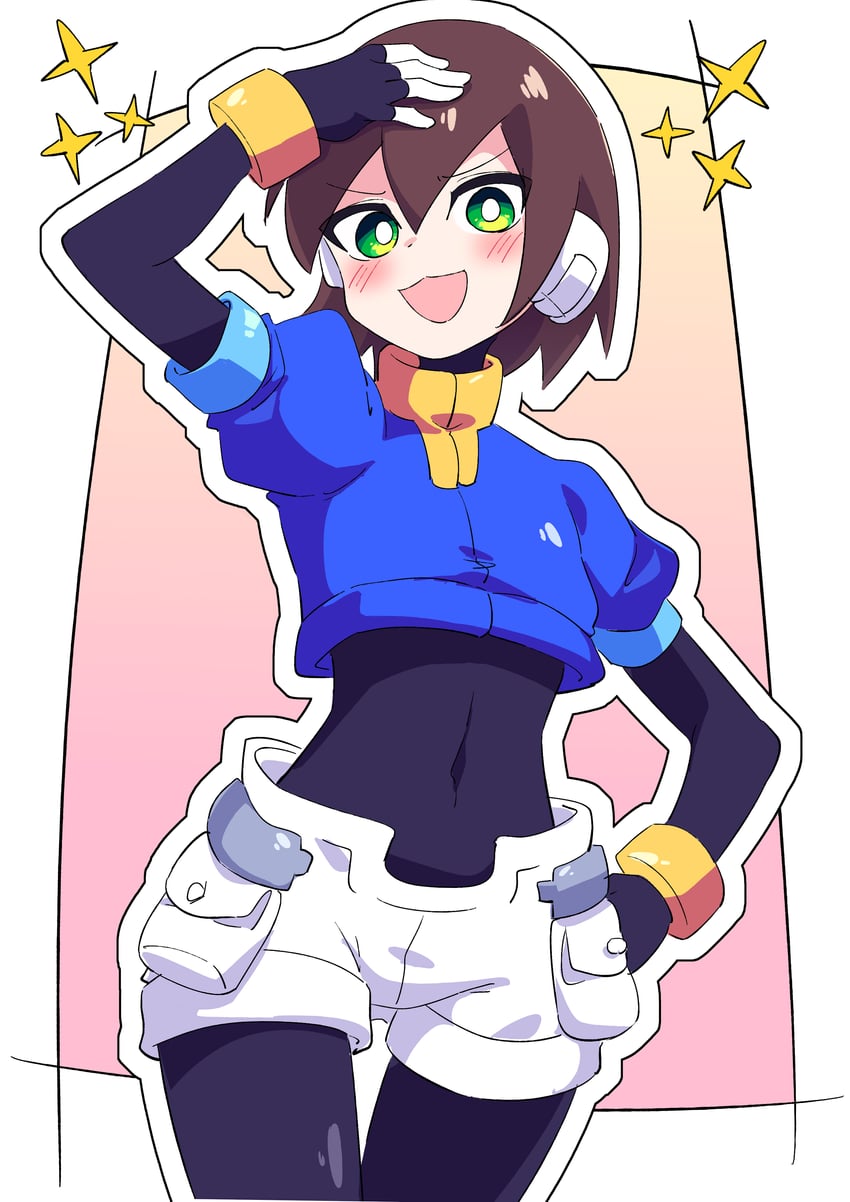 aile (mega man and 1 more) drawn by buzzlyears