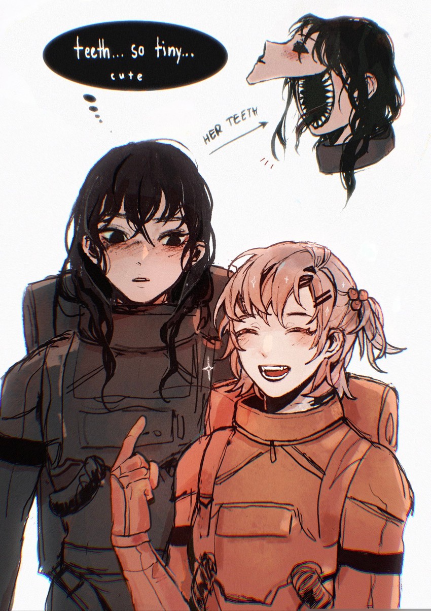 crewmate, red, impostor, and black (among us) drawn by oastlv