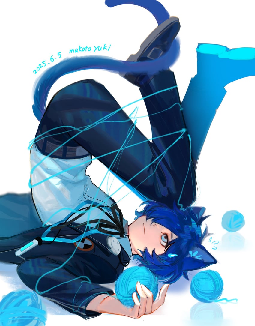 yuuki makoto (persona and 1 more) drawn by rrrrrrrrrrrou1