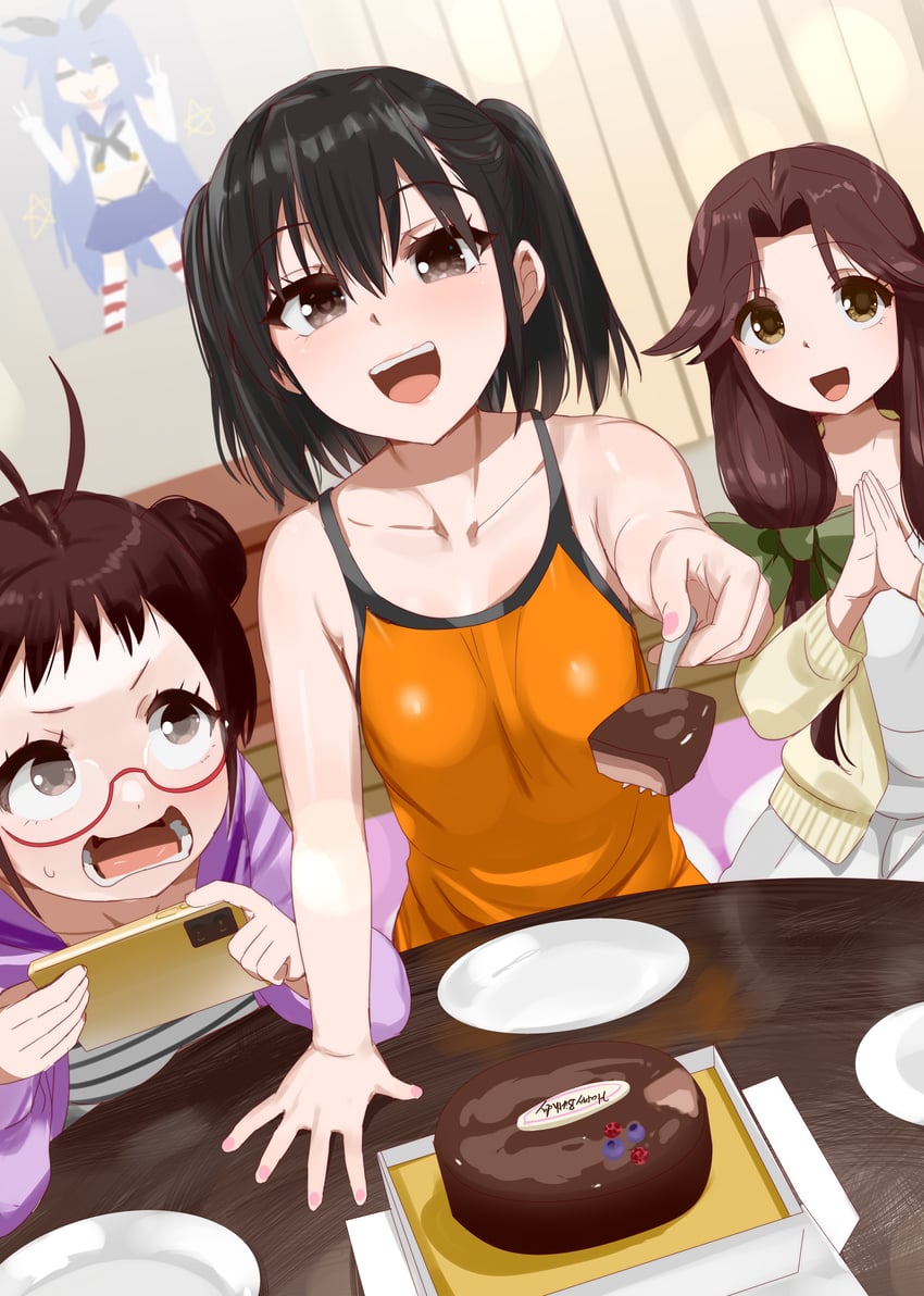 shimakaze, izumi konata, sendai, naka, and jintsuu (kantai collection and 1 more) drawn by kusaka_souji