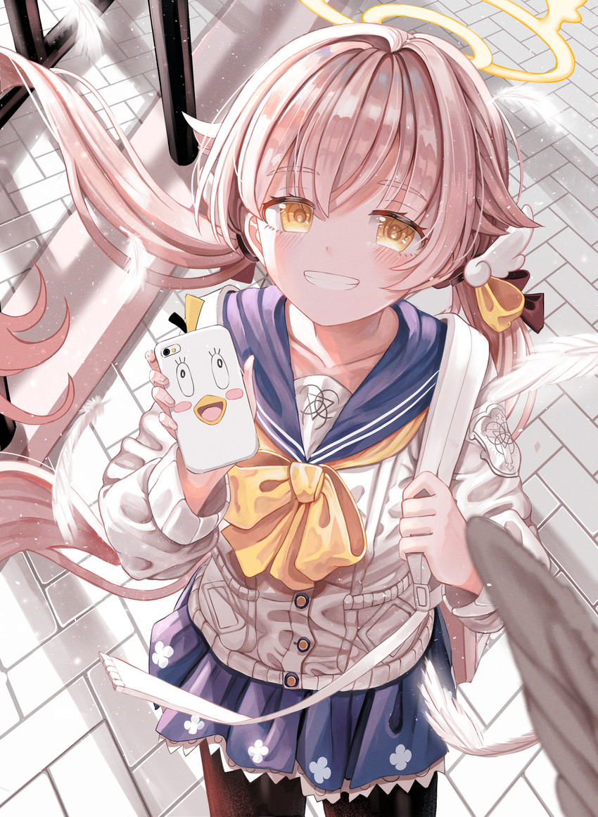 hifumi and peroro (blue archive) drawn by nun_nu