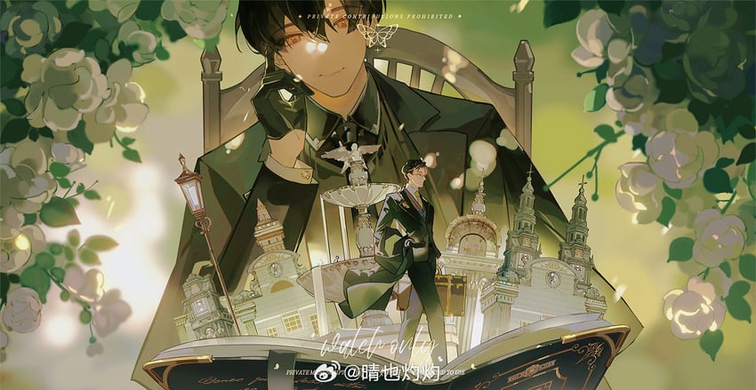 klein moretti and gehrman sparrow (lord of the mysteries) drawn by xiheanar