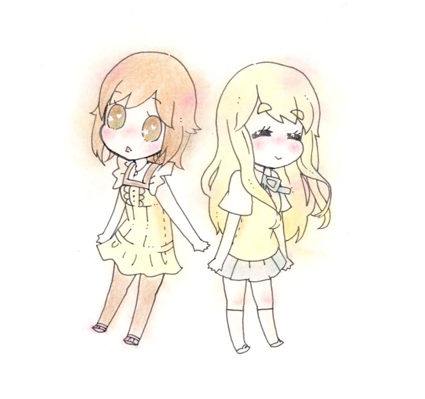 kotobuki tsumugi and minazuki ruka (k-on! and 2 more) drawn by haro-ru