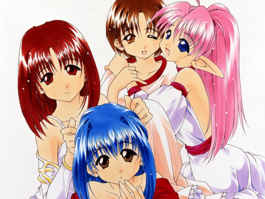 patty sole, tisse diarec, vanessa worren, and frone treatia (yuukyuu gensoukyoku and 1 more) drawn by atelier-moo