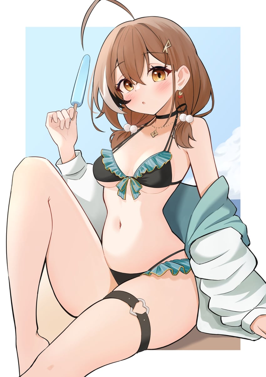 nanashi mumei (hololive and 1 more) drawn by bakedmonogamy