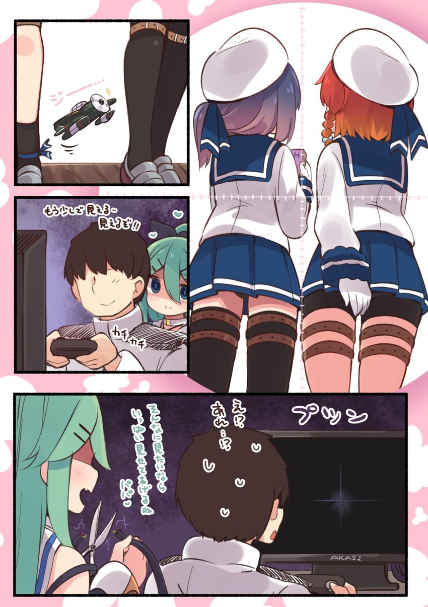admiral, yamakaze, etorofu, and tsushima (kantai collection) drawn by suzuki_toto