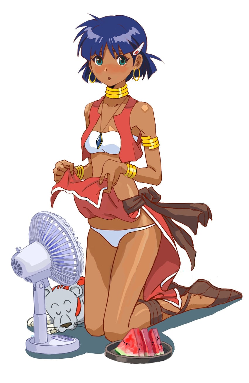nadia la arwall and king (fushigi no umi no nadia) drawn by shiren_(ourboy83)