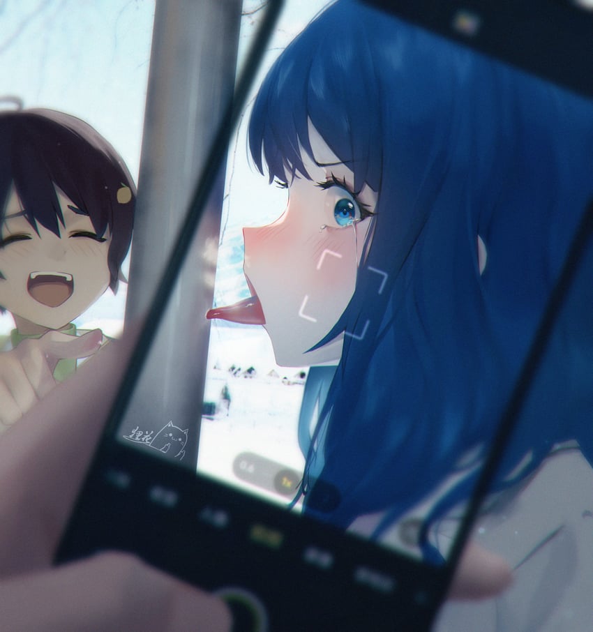yanami anna and yakishio lemon (make heroine ga oo sugiru!) drawn by sklt_(swyt8223)