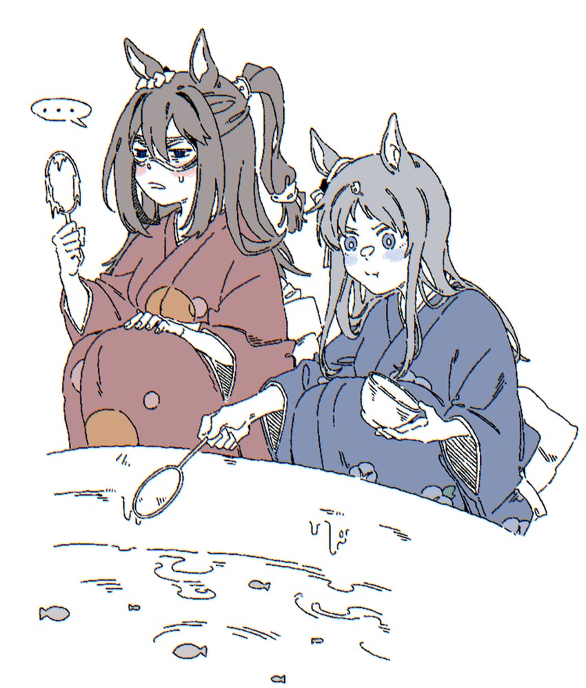 grass wonder and el condor pasa (umamusume) drawn by oo_sungnim