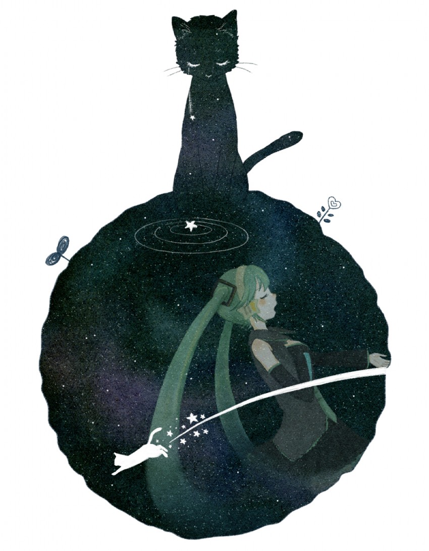 hatsune miku (vocaloid and 1 more) drawn by kuyuri_yuta