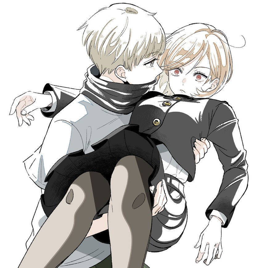 kugisaki nobara and inumaki toge (jujutsu kaisen) drawn by ttkr_n3