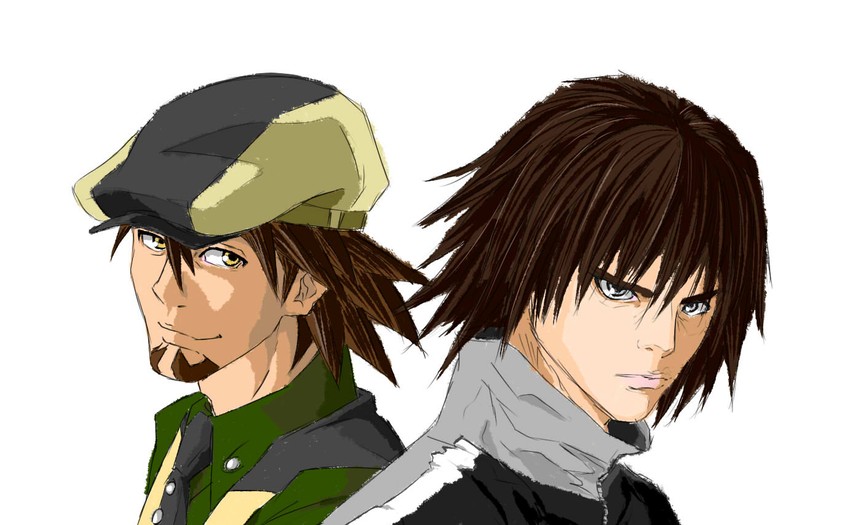 kaburagi t. kotetsu and zet (tiger & bunny and 1 more) drawn by bonrakusa
