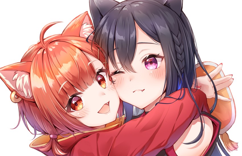ichinose uruha and ratna petit (nijisanji and 2 more) drawn by toki_(toki_ship8)