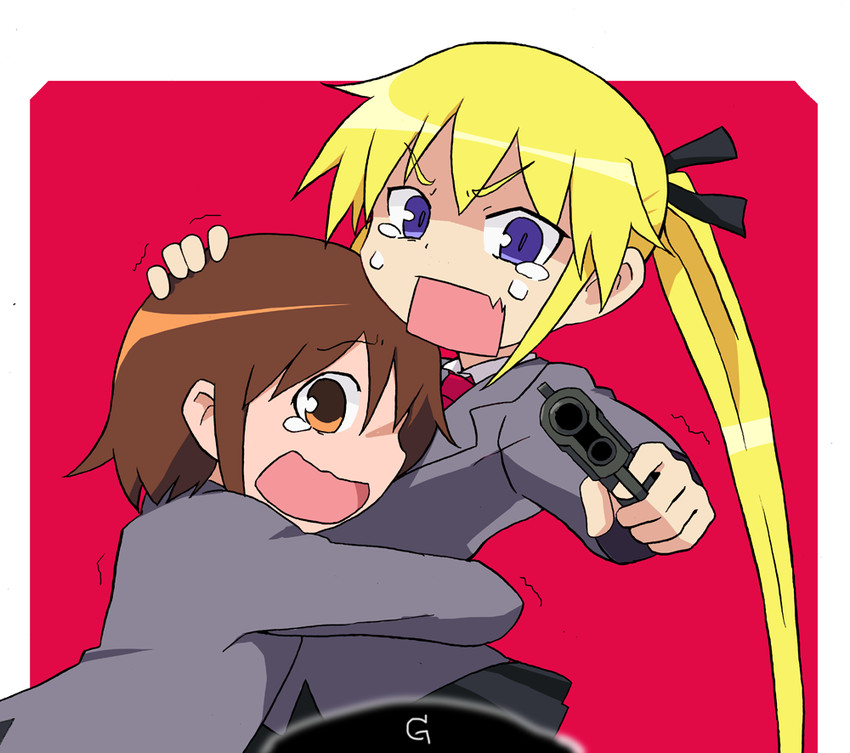 sonya and oribe yasuna (kill me baby) drawn by zaido_(acid_cid)