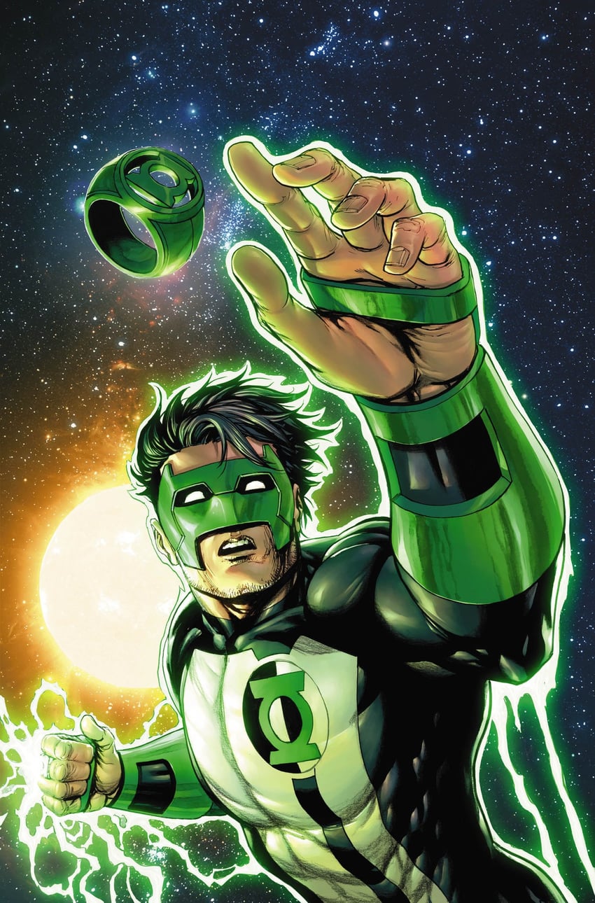 green lantern and kyle rayner (dc comics and 1 more) drawn by tomeu_morey and tyler_kirkham