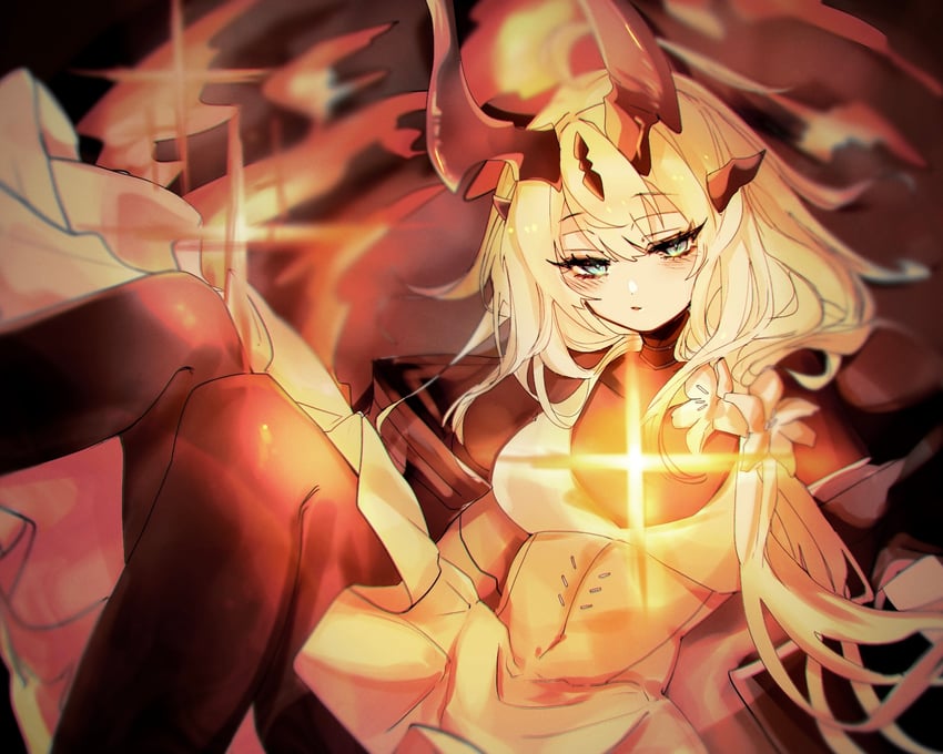 reed and reed the flame shadow (arknights) drawn by renka_(renxka)