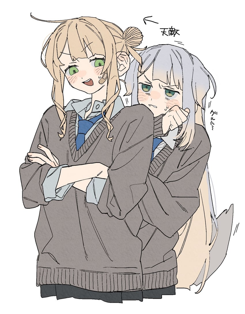 shioriha ruri and kaburaki roco (nijisanji) drawn by dayama