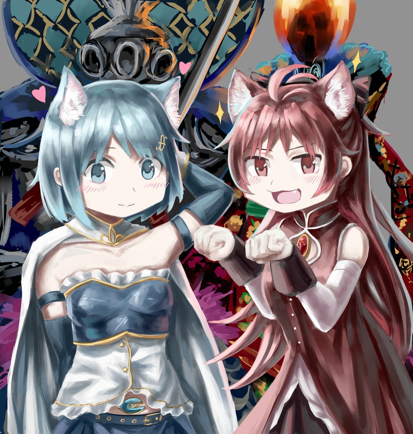 miki sayaka, sakura kyoko, oktavia von seckendorff, and ophelia (mahou shoujo madoka magica) drawn by diu9you