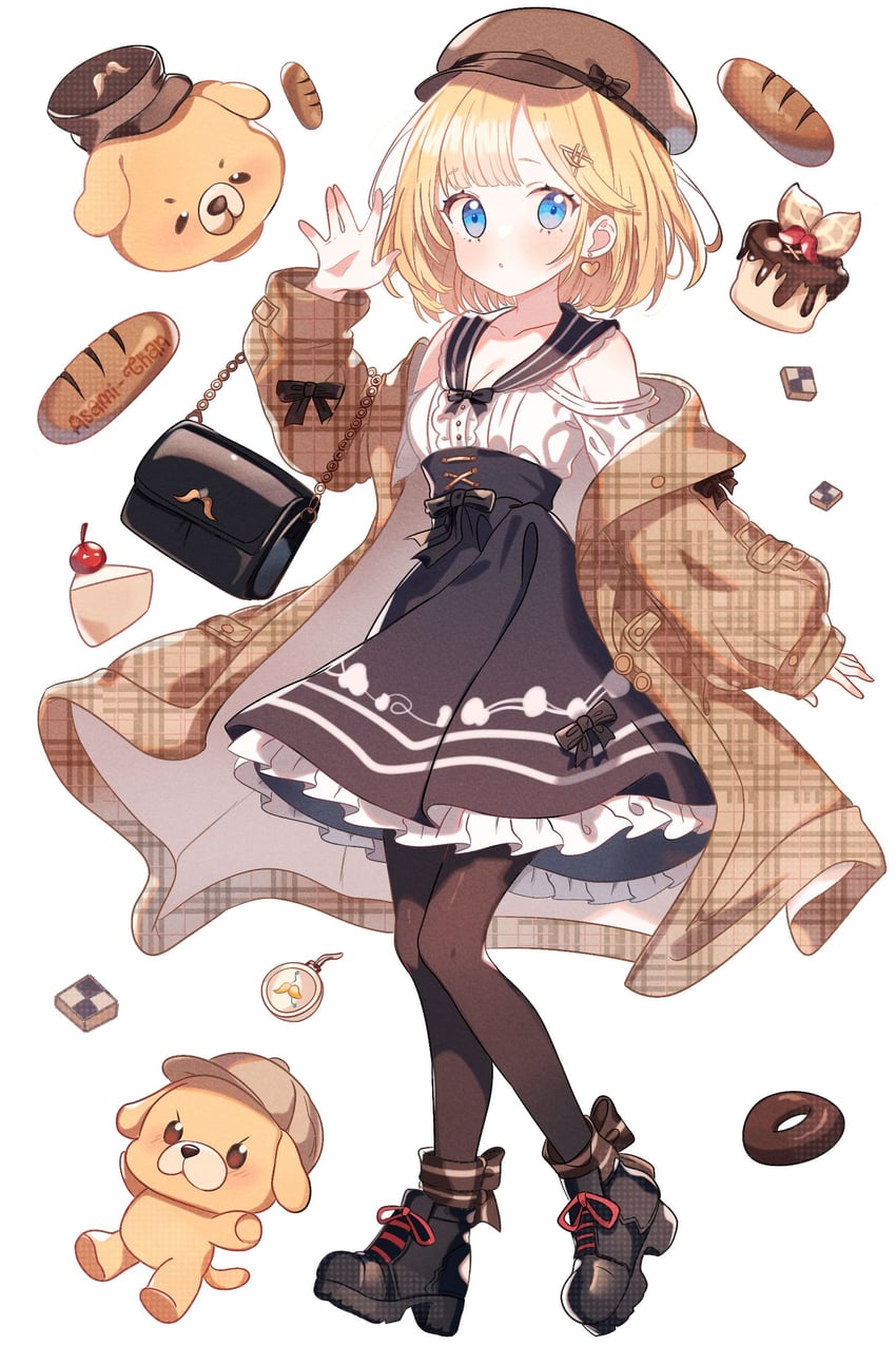watson amelia and bubba (hololive and 1 more) drawn by asami-chan
