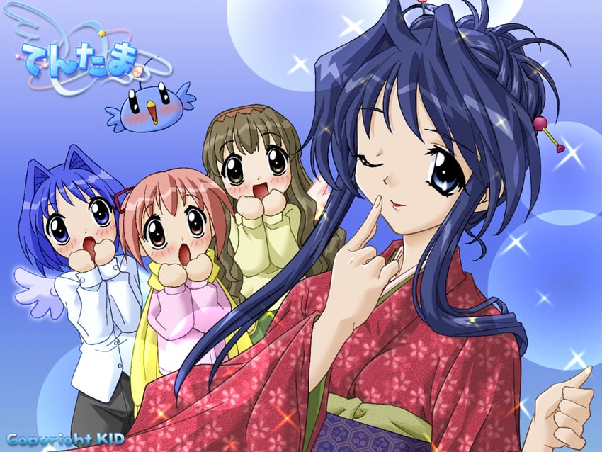 karin, aoi, nana, and shinozaki chinatsu (kindle imagine develop and 2 more) drawn by koshimizu_takayuki and yashiro_shizuka