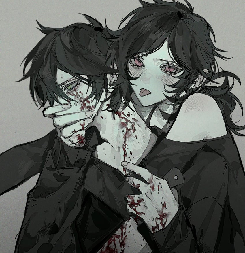 ashley graves and andrew graves (the coffin of andy and leyley) drawn by daddyxxxk