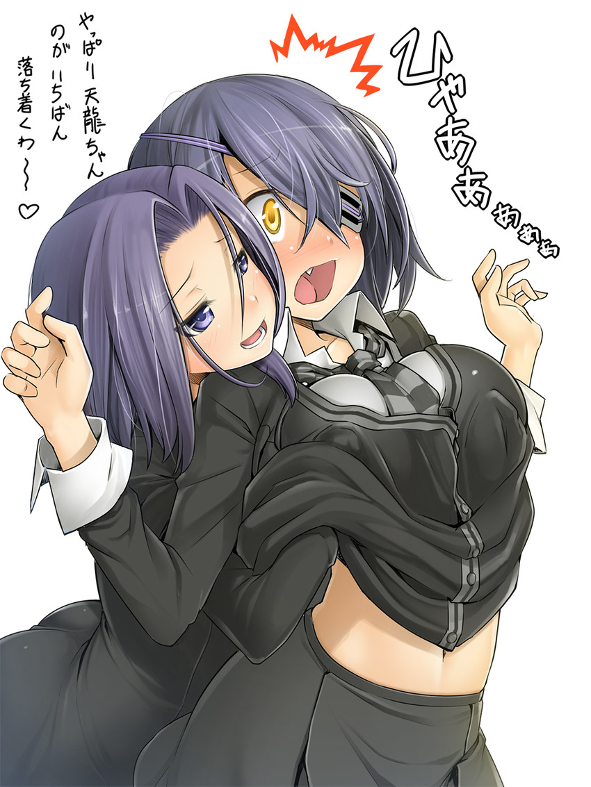 tenryuu and tatsuta (kantai collection) drawn by kintarou_(kintarou's_room)