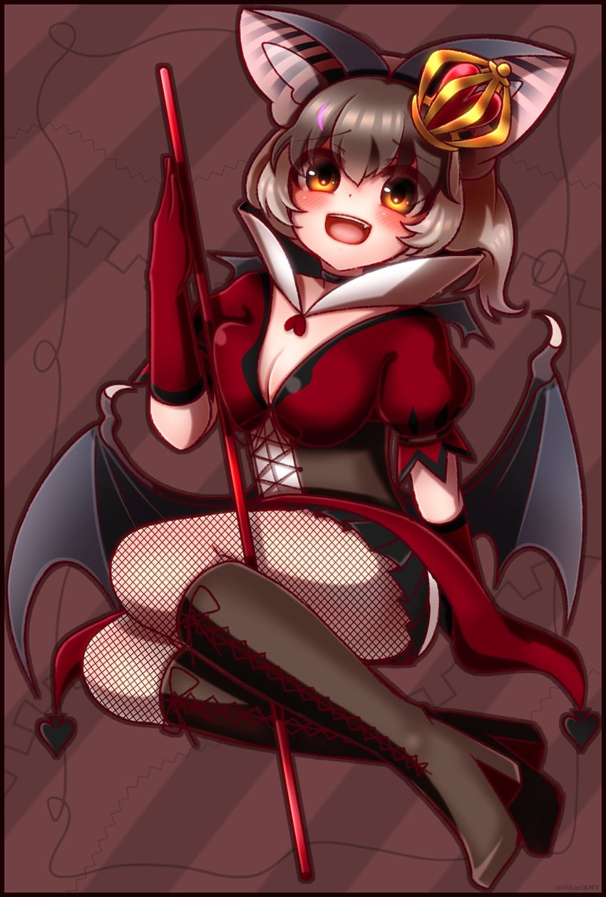 brown long-eared bat (kemono friends and 2 more) drawn by hikarikmy