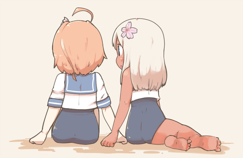 ro-500 and i-58 (kantai collection) drawn by inishie