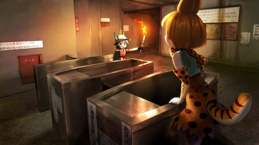 serval and kaban (kemono friends) drawn by welt_(kinsei_koutenkyoku)