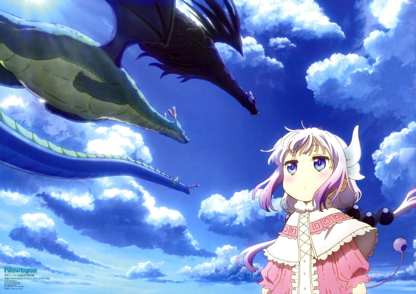 kanna kamui, tohru, elma, and fafnir (kobayashi-san chi no maidragon and 1 more)