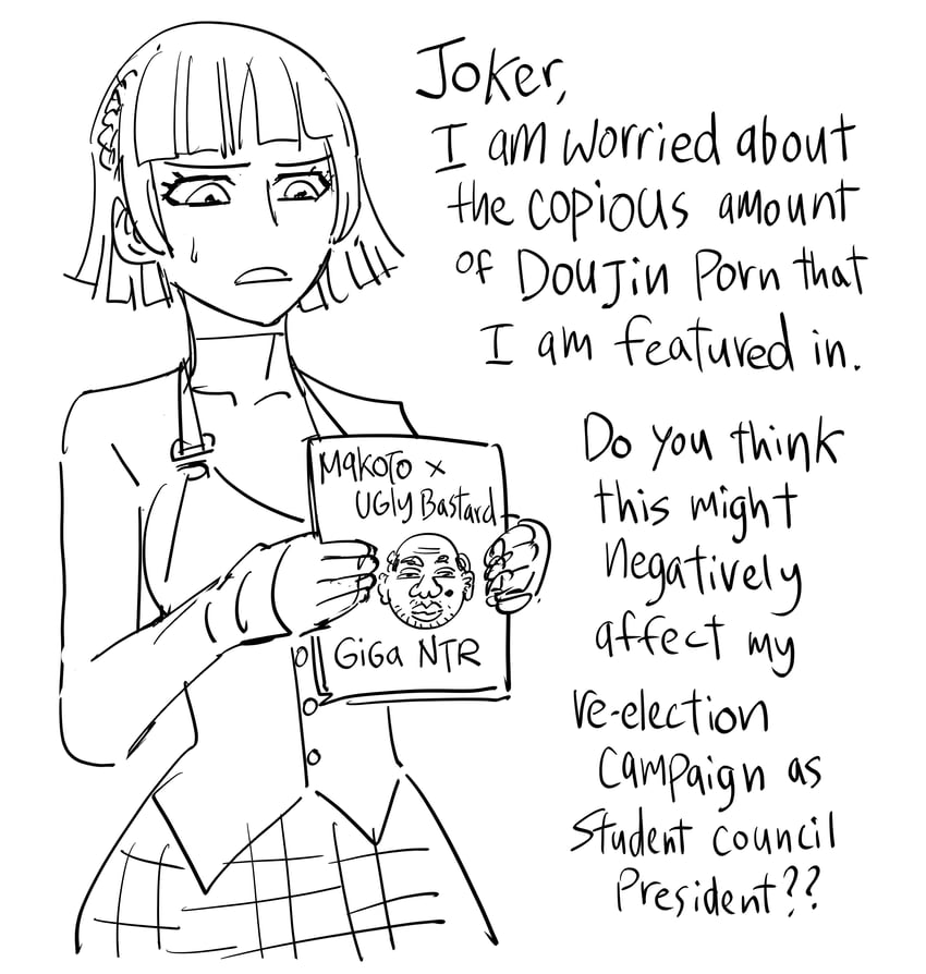 niijima makoto (persona and 1 more) drawn by bb_(baalbuddy)