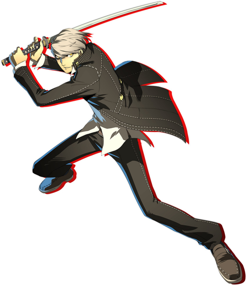 narukami yu (persona and 2 more) drawn by soejima_shigenori