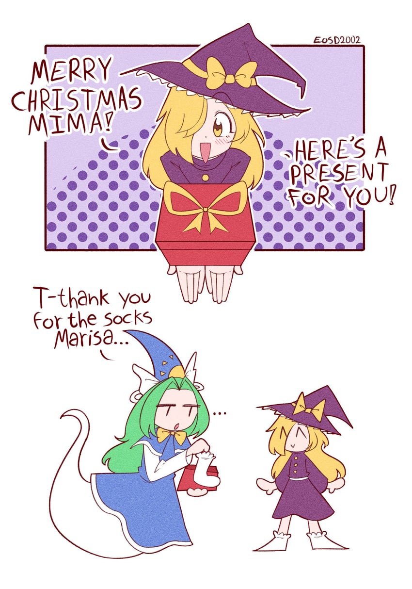 kirisame marisa and mima (touhou and 1 more) drawn by eosd2002