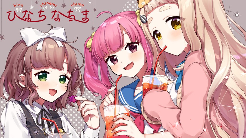 machita chima, gonzalez, asuka hina, and achikita chinami (nijisanji) drawn by yamabukiiro
