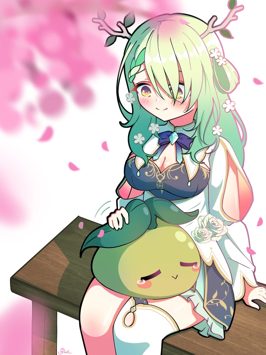 ceres fauna and sapling (hololive and 1 more) drawn by shutowl