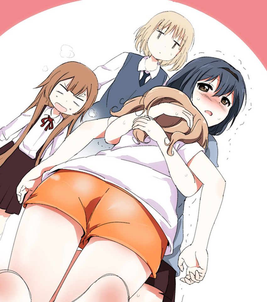 oomuro sakurako, furutani himawari, oomuro hanako, and oomuro nadeshiko (yuruyuri) drawn by kamiki_uutarou