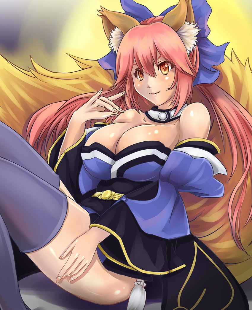 tamamo and tamamo no mae (fate and 1 more) drawn by bashiko_(shinba557i)